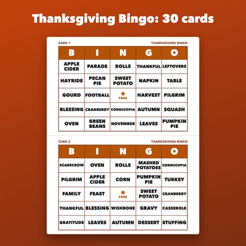 Thanksgiving Party Pack Printable Bundle, preview 1