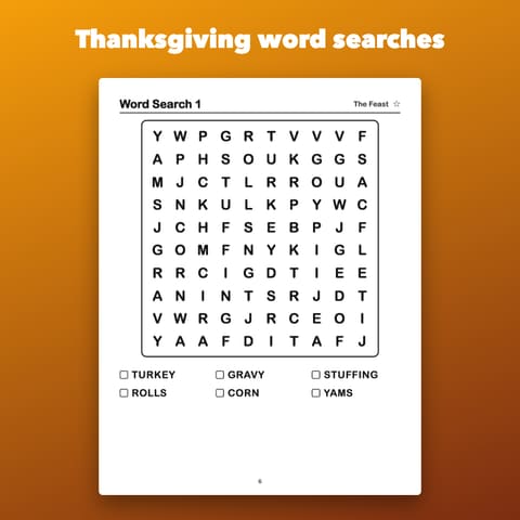 Thanksgiving Activity Book for Kids Ages 5-8, preview 1