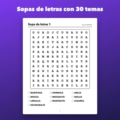 Pasatiempos en letra grande imprimibles, preview 2