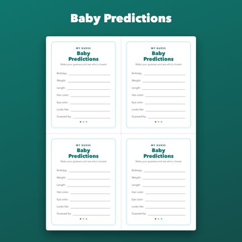 Advice for Parents to Be Cards: Baby Shower Wishes and Predictions, preview 2
